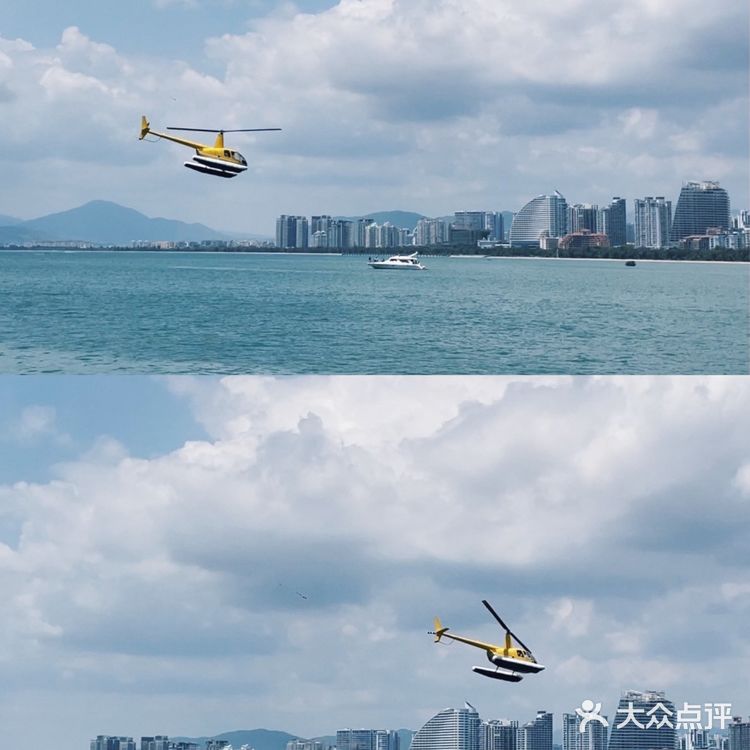 🚁 三亚旅行·直升机初体验 当飞行员俯瞰全三亚