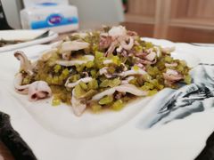 本地鱿鱼炒雪菜-洲晓鲜·舟山海鲜大排档(朱家尖风景区店)