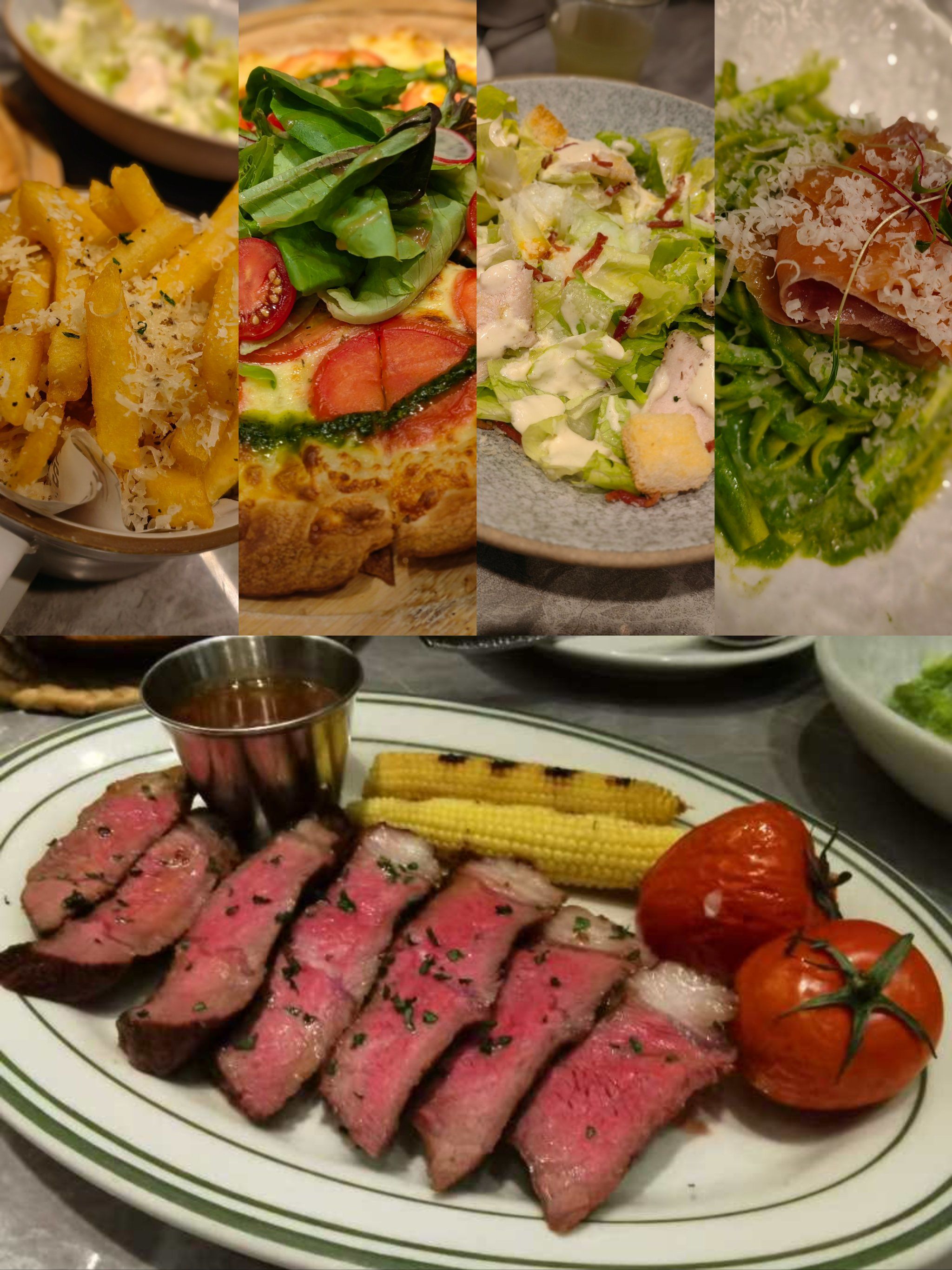 浪漫夜晚的美食约会