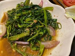马拉盏炒通菜-大头虾越式风味餐厅(光明广场店)
