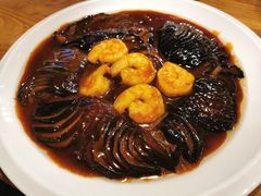 虾仁菊花茄子-陈傻子餐厅(世纪都会店)