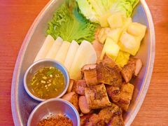 烤猪颈肉佐菠萝紫苏叶-Blac+Blac(中海环宇荟店)