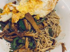 青椒干子肉丝干拌面-高邮面馆(明瓦廊店)