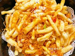 蛋黄肉松白玉菇-大眼锅贴水饺(河东店)