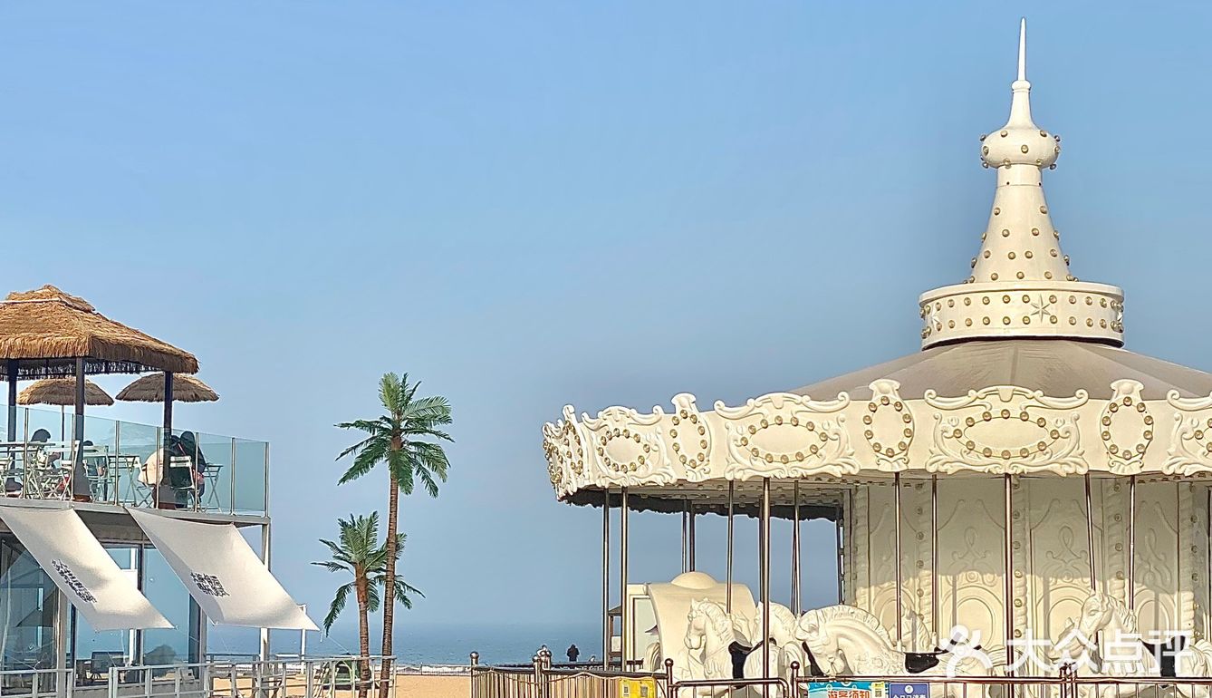 青岛·巨巨巨好看的海景沙滩咖啡厅🏖️