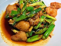 蒜苗青椒回锅肉-绿茶餐厅(成都大悦城店)