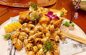 Salt-Baked Flower Snail and Sea Snail Combination