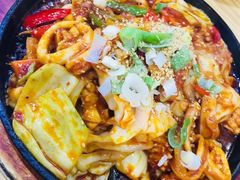 辣炒鱿鱼-全州豆芽汤饭