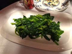 清炒豌豆尖-小河盐帮·私家菜·烤鸭(三元桥·霄云路店)