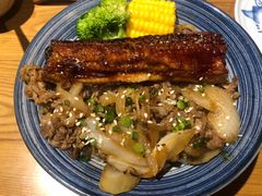 牛肉丼鳗鱼双拼定食-渔寿司·日本料理(艾尚天地店)