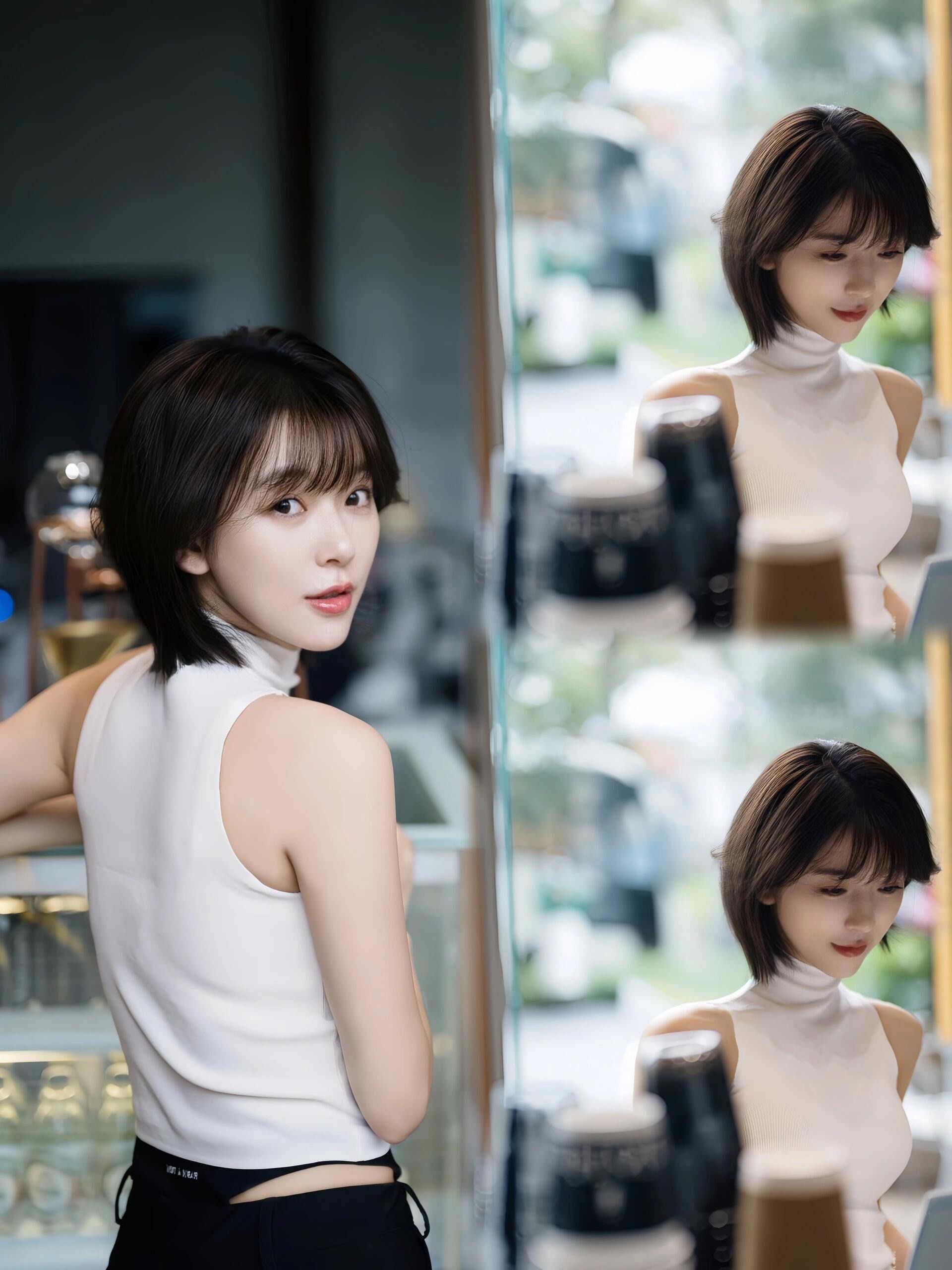 这样剪的短发显脸小修饰脸型问题适合烟发女生爱好者参考的短发发型