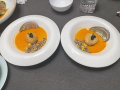 蟹黄虾汤蒸蛋黑鱼籽蒸鲜鲍鱼-蟹榭·本帮江浙菜·蟹宴(大宁久光商场店)
