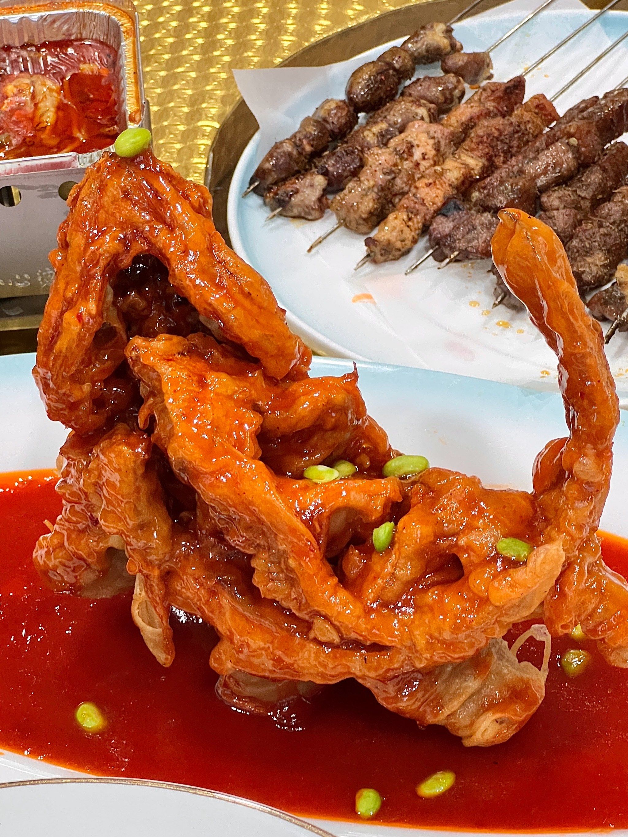 糖醋黄花鱼🐟必点 外酥里嫩
比鲤鱼好吃很多 
甜口的我