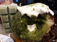 抹茶生乳かき氷-WONDER ICE 萬得冰田(建設路总店)