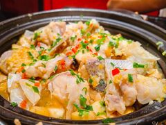 蒜香焗鱼头（有机鳙鱼）-廖川菜(太阳宫店)