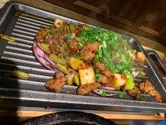 葱椒爆牛肉-绿茶餐厅(布吉万象汇店)