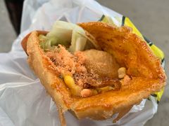 -小红车炸蛋葱油饼