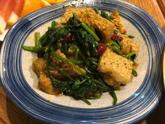 菠菜拌面筋-阿罗新疆菜(人民广场店)