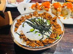 碎鸡肉饭配温泉蛋-芥岛(河北大街店)
