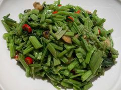酸辣豆豉空心菜-径山十八道·风味民间菜(杭州总店)