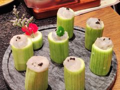 天青色丝瓜虾滑-盡膳口福跷脚牛肉火锅(晶耀前滩店)