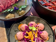 春季香椿牛肉丸-盡膳口福跷脚牛肉火锅(晶耀前滩店)