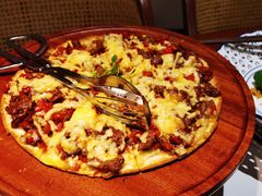 小炒黄牛肉薄饼pizza-上座云间·青年赣菜(绿茵店)