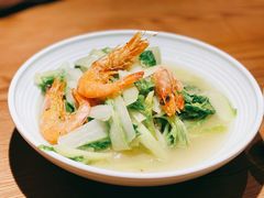 豆腐皮杭白菜-老头儿油爆虾(金鹰世界店)