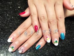 -手牵手美甲