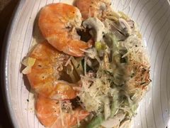 芝士蘑菇鲜虾意大利面-BE BRIGHT KITCHEN(正佳广场店)