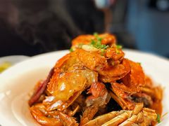 葱姜焗虾蟹-鑫小城故事·藕汤·家常菜(台北一路总店)