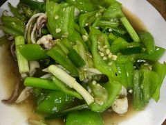青椒鱿鱼-海口滨海新村143号海南老字号炒菜店