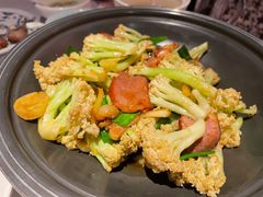 干锅有机菜花-小河盐帮·私家菜·烤鸭(三元桥·霄云路店)