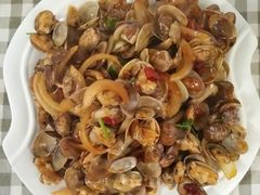 辣炒花蛤-烁佳海鲜大馅饺子