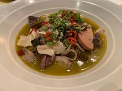 青椒毛血旺-聚宝渔港.五钻酒家(上地店)