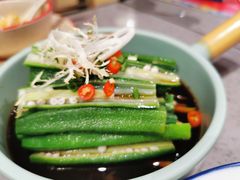 养生秋葵-羊来顺冰煮鲜羊铁锅烀羊肉(八卦岭店)