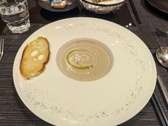 奶油蘑菇汤-北京海湾半山酒店-加咖啡西餐厅
