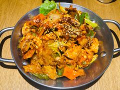 鱿鱼炒五花肉-富乐满韩国正宗炸鸡韩国料理(虹泉路店)