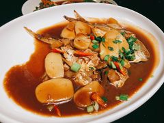鲳鱼烧年糕-老头儿油爆虾·知味杭州(爱琴海购物中心)