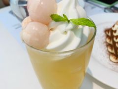 荔枝与金玉乌龙和冰淇淋-Deer Park鹿园西餐(仁恒置地广场店)