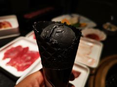 黑芝麻蛋筒冰淇淋-神户赤童日式烤肉(金地广场店)