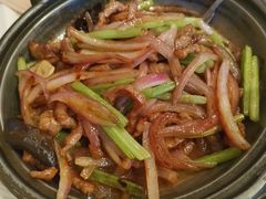 铁板黑椒牛柳丝-利苑酒家(金宝店)