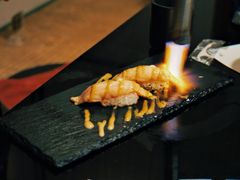 三文鱼火焰寿司-天狗山料理(省体店)