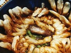 排骨豆角卷子-华盛园卷子王农家菜水库鱼