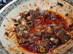 蒜子辣羊血-朱秀英梆梆肉葫芦头(琉璃街店)
