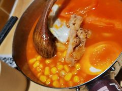 肥牛炼番茄米线-火山屋台(新街口店)