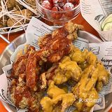 青岛！一米长的炸鸡！！巨好吃[流泪]