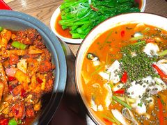 白灼菜心-龙少爷碳火干锅(环球中心店)