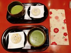 抹茶梅枝饼套餐-かさの家(太宰府店)
