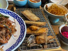 干炸带鱼-老头儿真传-老头儿油爆虾(胜利河美食街店)